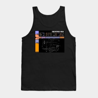 Library Computer Readout Showing Movie Era Dreadnought Tank Top